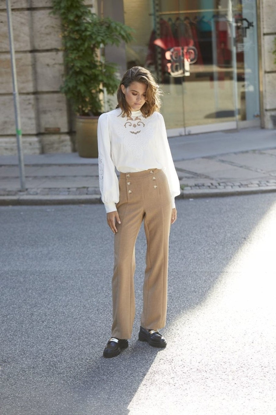 Klaer Rue de Femme | Zoey Pants Beige