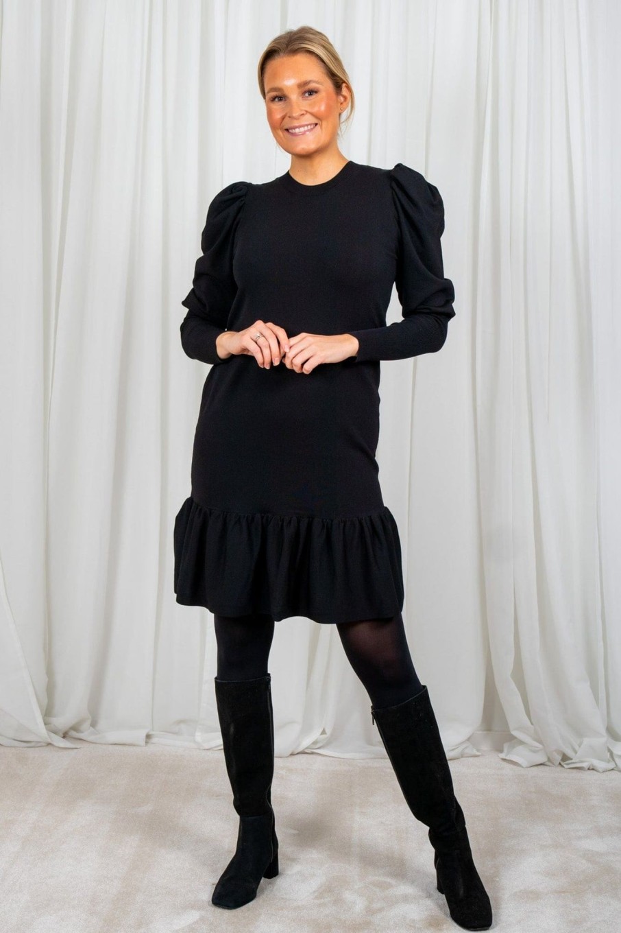 Klaer Y.A.S | Yasines Ls Knit Dress Black