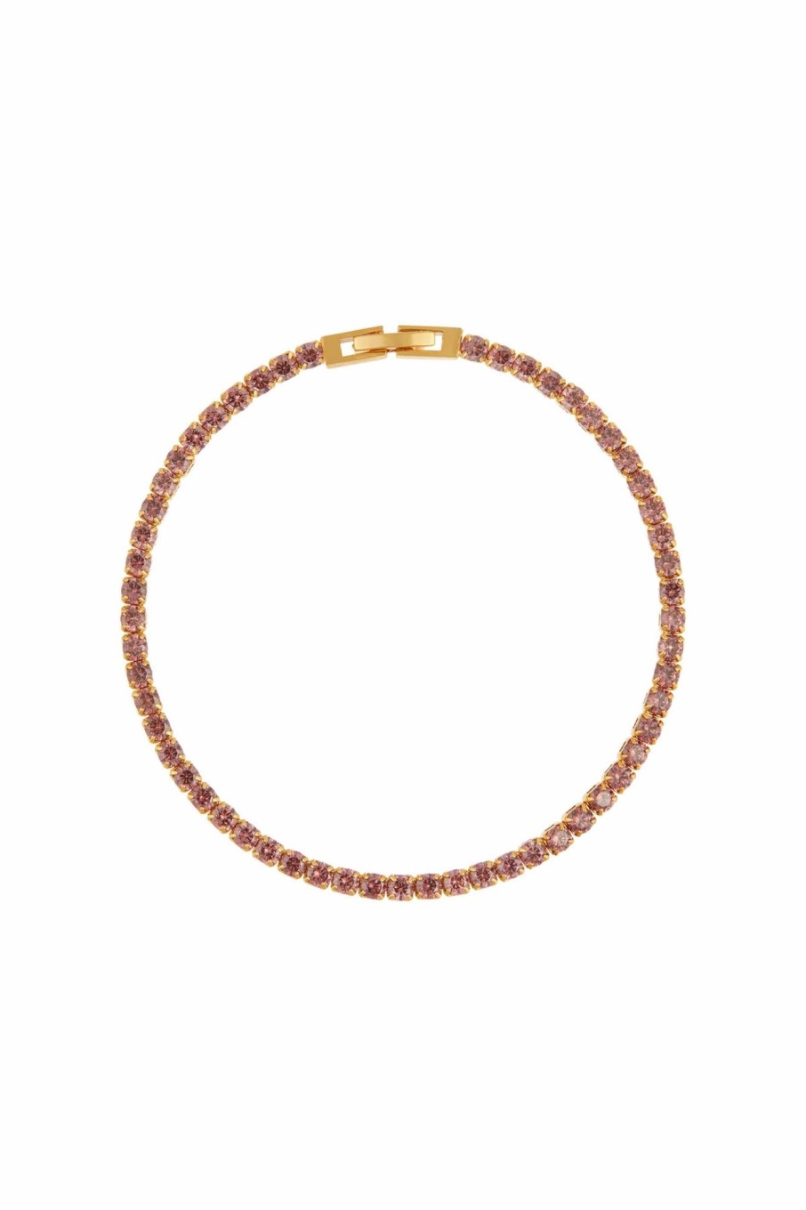 Tilbehor Orelia | Rhodolite Tennis Bracelet Pale Gold Yellow